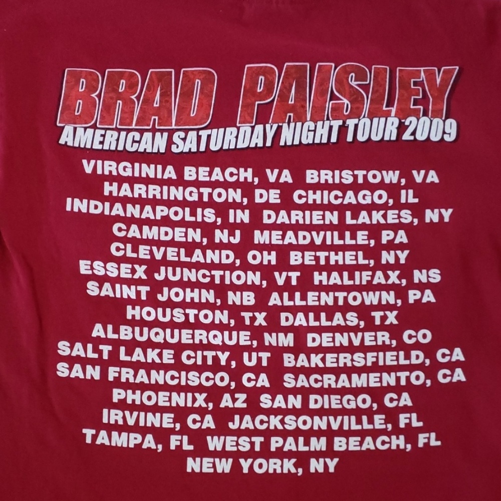 Brad Paisley American Saturday Night Tour 2009. M View 2